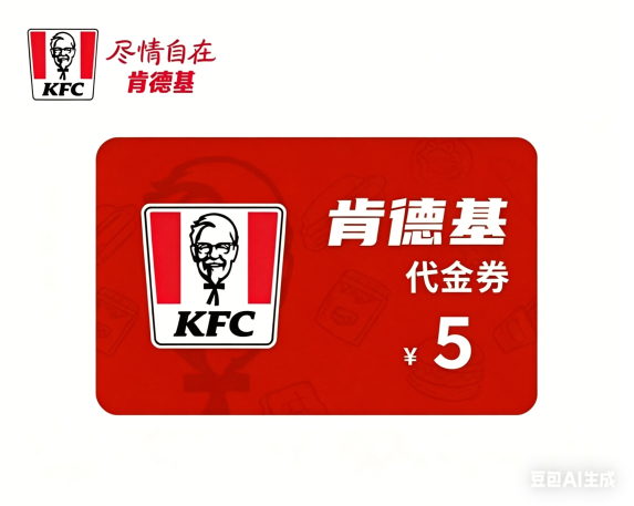 【自动充值】肯德基代金券5元
