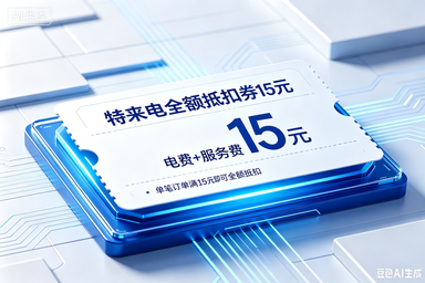 【自动充值】特来电全额抵扣券15元(电费+服务费)