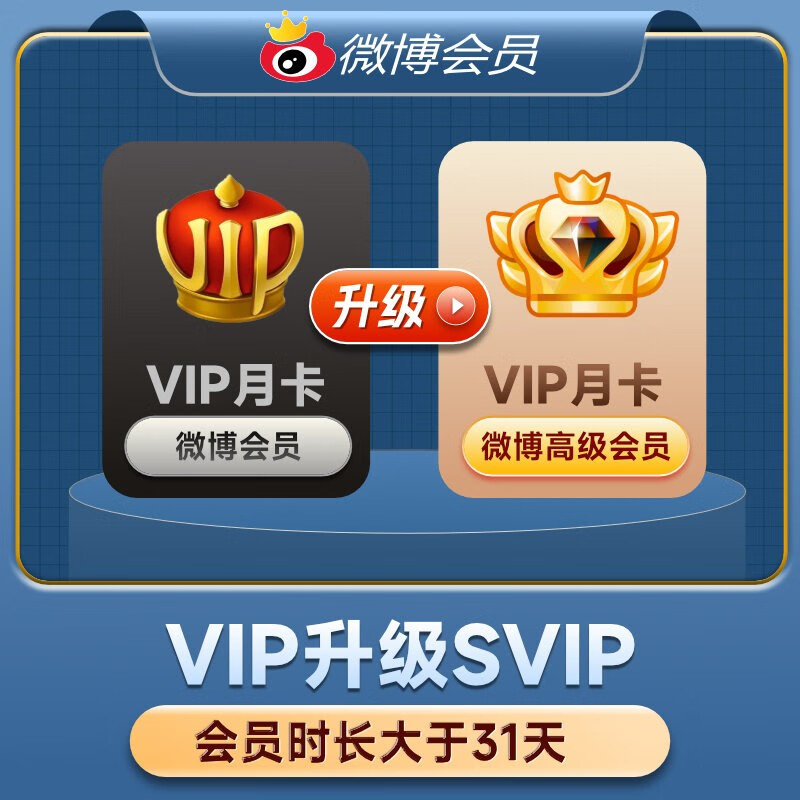 【自动充值】新浪微博VIP升级SVIP会员-1个月『TB+XY专用』