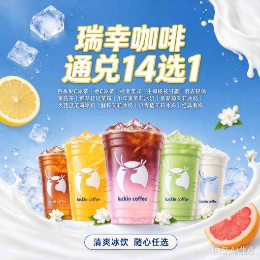 瑞幸咖啡【通兑】14选1