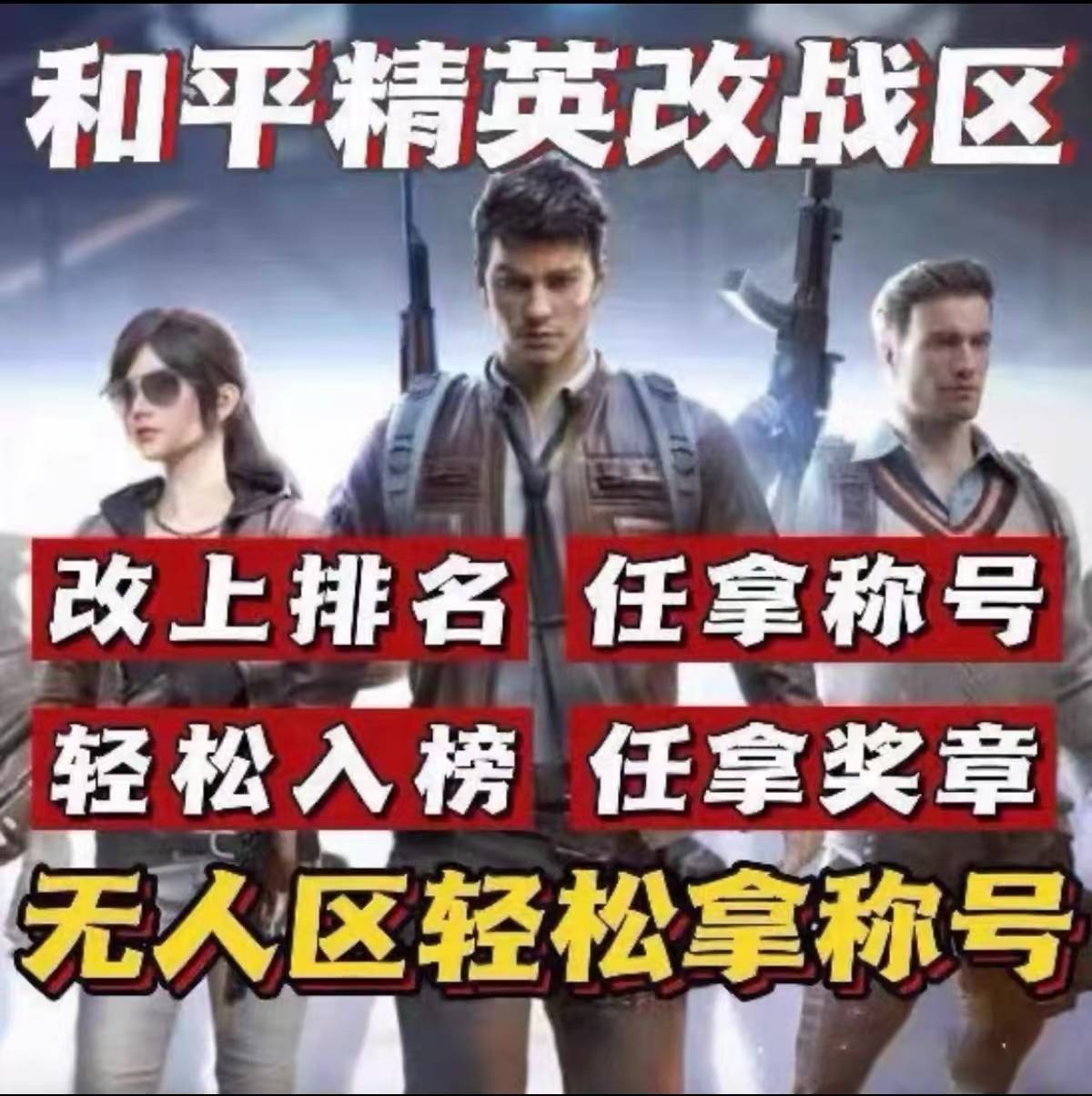 和平精英吃鸡改战区-随时可改-人工修改